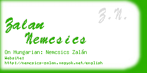 zalan nemcsics business card